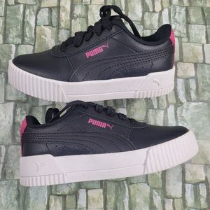 Puma toddler girls sneaker sz 10 black pink